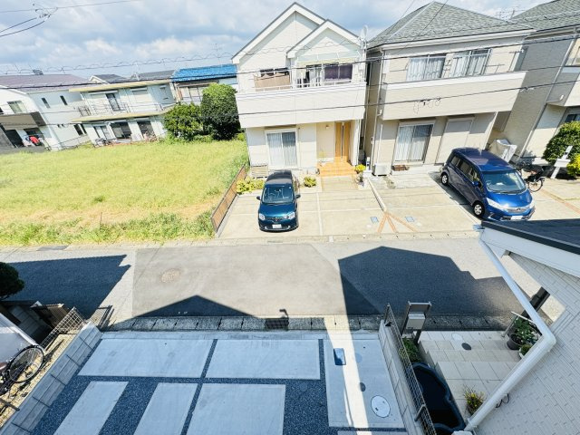 松戸市五香２丁目新築戸建【高木第二小学校：９分】の展望|バルコニーより道路側眺望