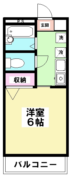 コンフォート津田沼の間取り|反転タイプございます