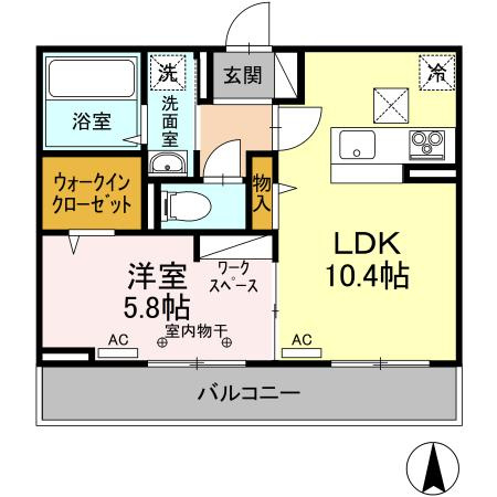 ヴィラージュ・アークの間取り