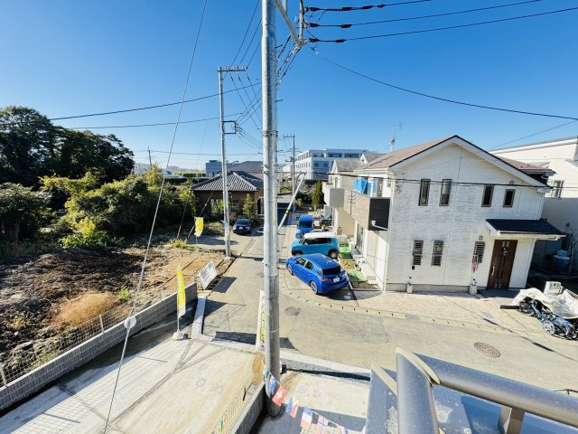 松戸市栗山新築戸建（矢切32期）の展望|バルコニーより道路側眺望