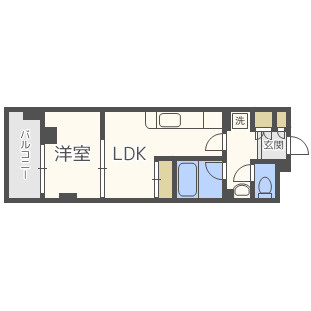 CITY　SPIRE桜川Ⅰの間取り