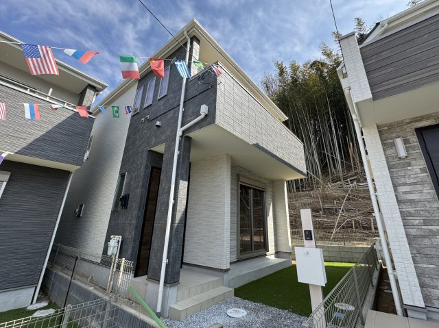 松戸市栗山新築戸建（矢切32期）の外観|2号棟外観・完成済み内覧可能です！