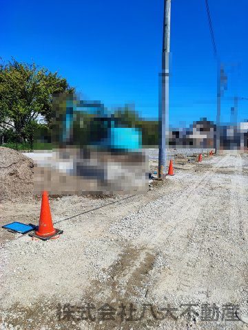 高浜市碧海町新築分譲住宅　8号棟　全14区画の前面道路含む現地写真