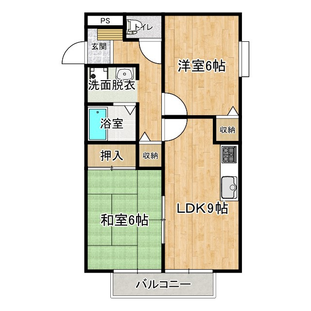 カーサ150　B棟の間取り