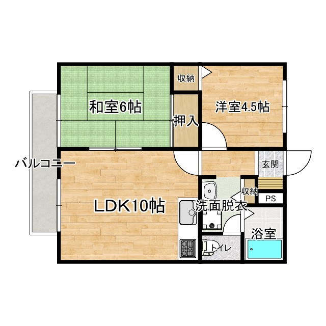 カーサ150　A棟の間取り