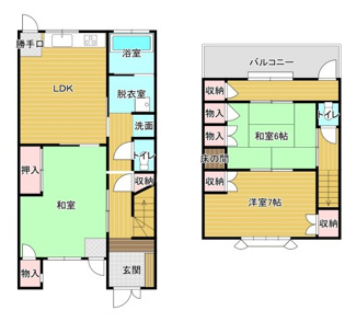 【間取り】 | 鳥取市行徳1丁目戸建て
