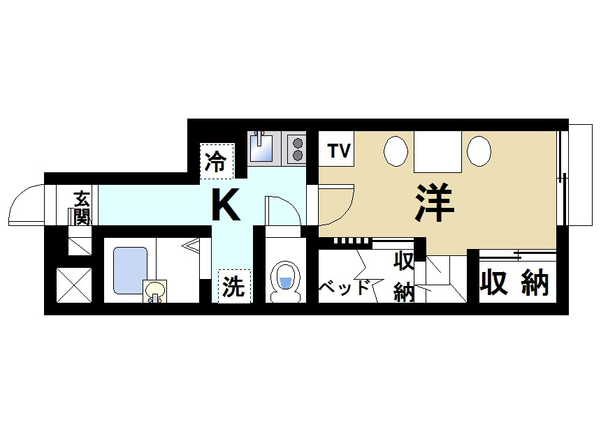 レオパレスオアシスの間取り|使いやすい間取りです
