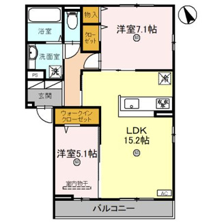 【間取り】 | Avancee鳳A棟