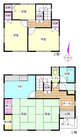 【間取り】 | 東区百枝月戸建（オーナーチェンジ）