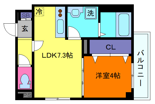 ソリティア芦屋西の間取り