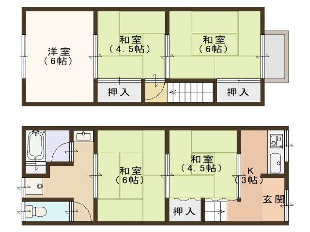 【間取り】 | 北島貸家