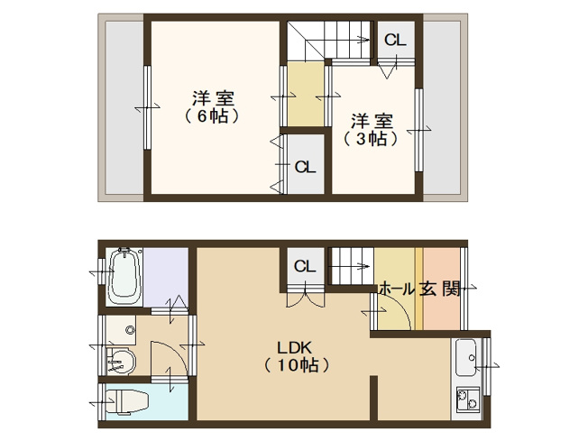 【間取り】 | レトロハウス西住之江