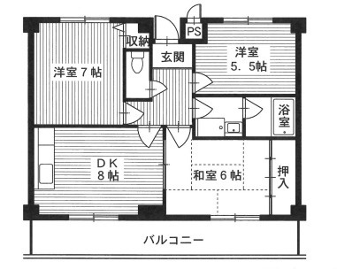 【間取り】 | グレイス竹の内