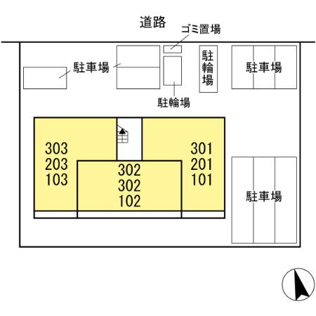 二子山パークヴィラの区画図