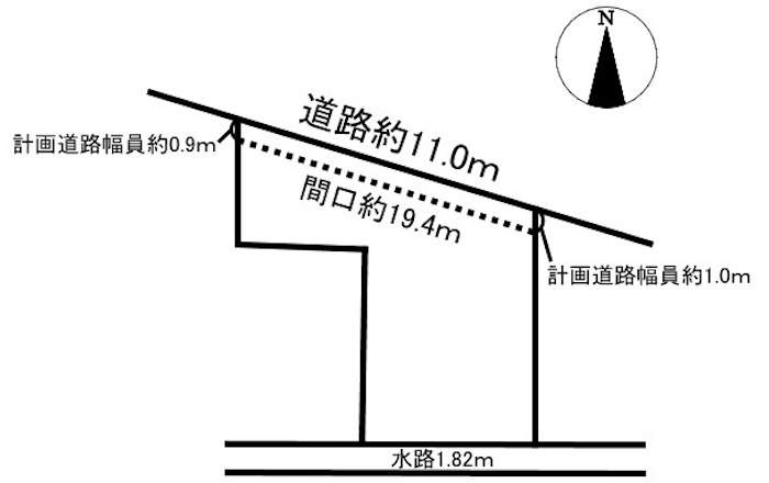 土地　下川手の土地図