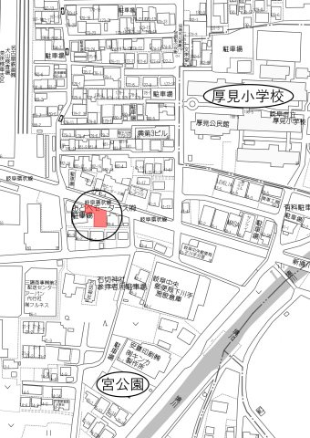 土地　下川手の地図