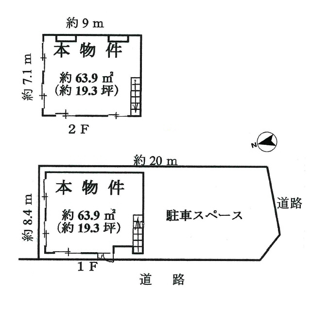 森友4丁目貸店舗の間取り