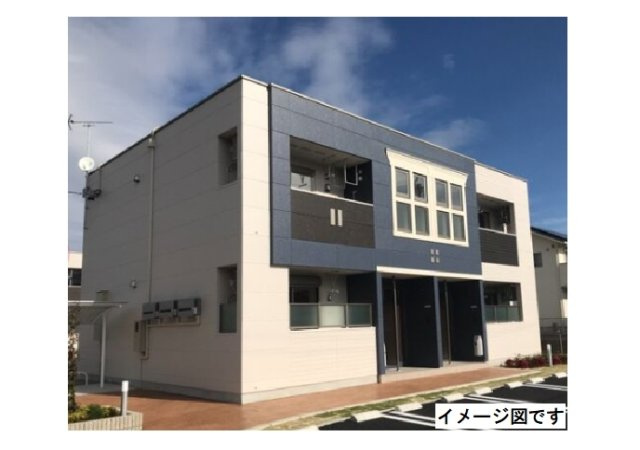 (仮称)押熊町賃貸アパートⅡ期新築工事の外観パース
