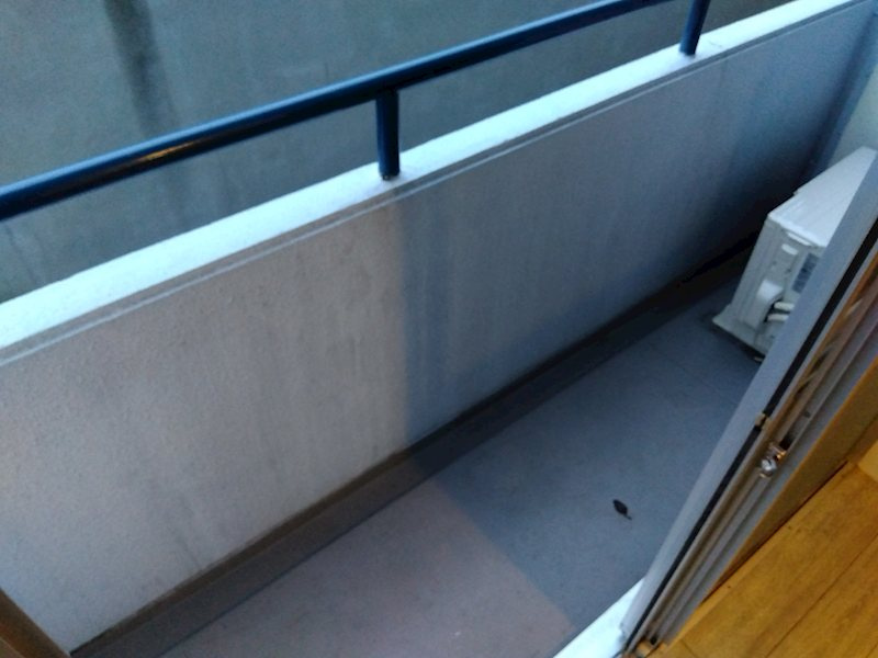 ジュネス一条のバルコニー