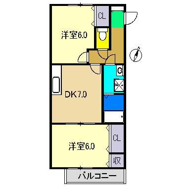 グレイス五台山の間取り