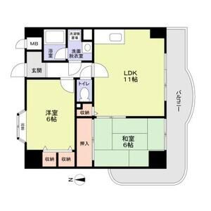 フローリッシュ北田の間取り