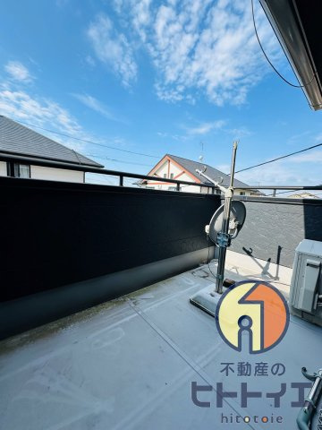 西牟田中古住宅のバルコニー