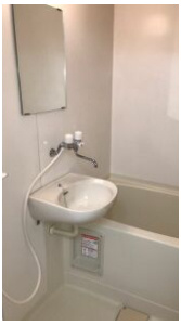 プリミエール八田の洗面所