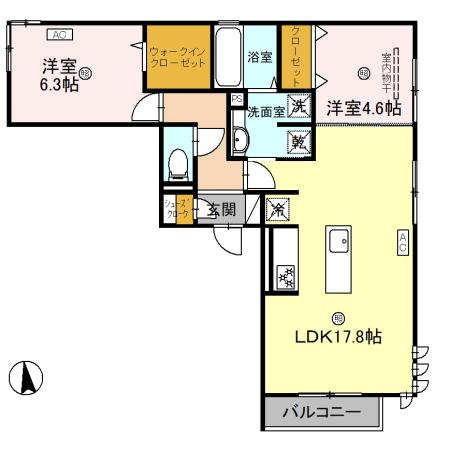 【間取り】 | D-ROOM和歌山四番丁