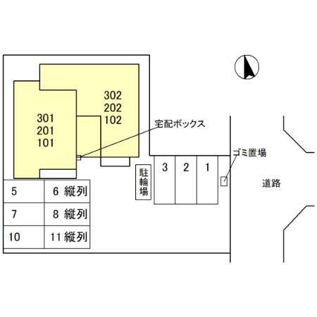 D-ROOM和歌山四番丁の区画図