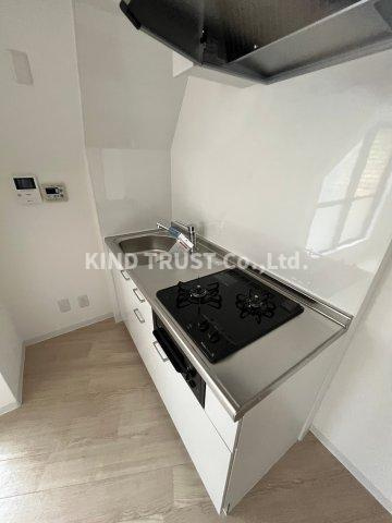 サンライズマンションのキッチン|きれいなキッチンです