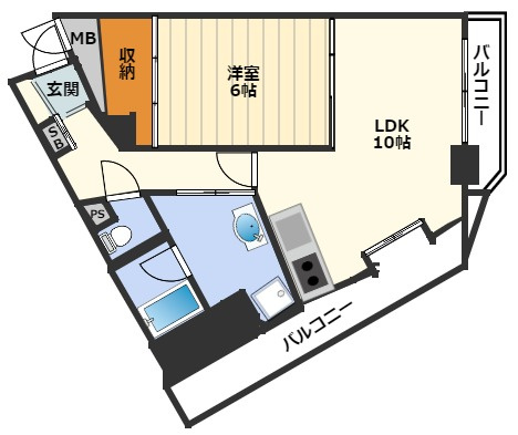 サンライズマンションの間取り