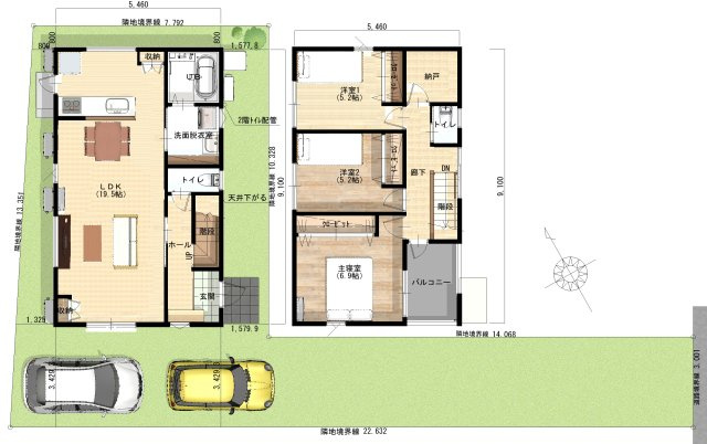 赤穂市尾崎/新築戸建の間取り