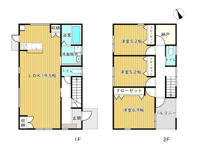 赤穂市尾崎/新築戸建の間取り