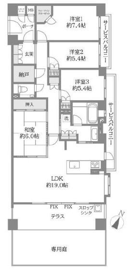 【間取り】 | ステイツ箕面
