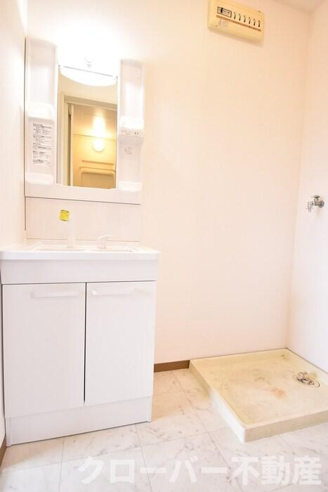 ベルコート B棟の洗面所|洗髪洗面化粧台・室内洗濯機置場