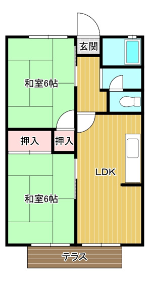 【間取り】 | 鹿の子台ハイツA棟 | 鹿の子台ハイツ(GoodHome)