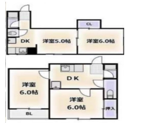 大阪市浪速区敷津西１丁目の一棟マンションの間取り