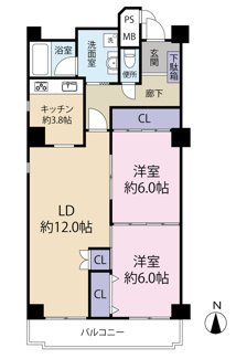 【間取り】 | モンテベルデ肥後橋