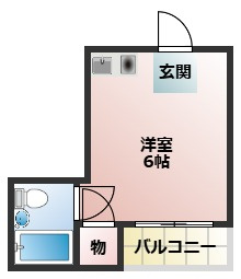 住地八坂マンションの間取り