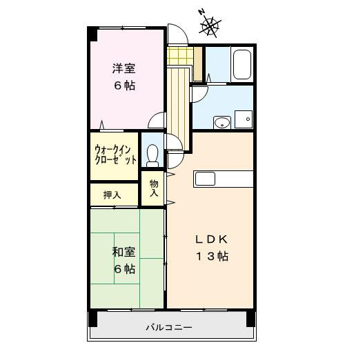 ステラコート弐番館の間取り