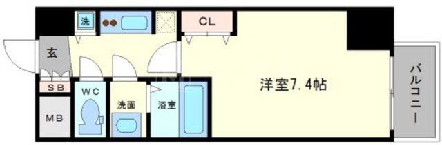 ララプレイス大手通ＬＤの間取り