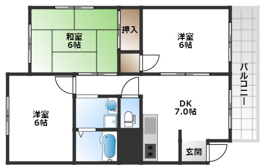 【間取り】 | 第二メゾンユタカ