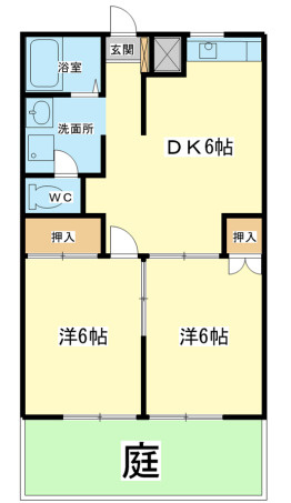 フラッツ東今宿の間取り