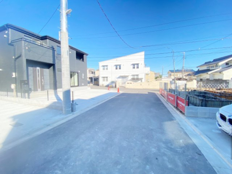 祝：成約済み　八王子市　上壱分方町　新築戸建て　１６期の前面道路含む現地写真|～仲介手数料無料☆八王子ひなた不動産～八王子市上壱分方町　新築戸建て