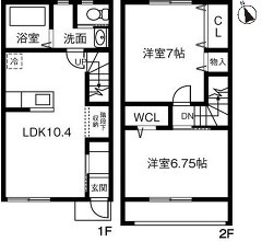 【間取り】 | グラシア阿見A