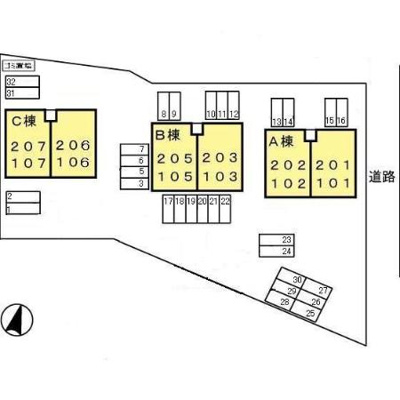 【区画図】 | ドミール大口 C棟