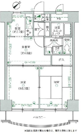 【間取り】 | ハートポート五井