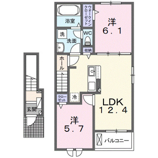【間取り】 | アザレアＴ　Ⅰ | 間取図