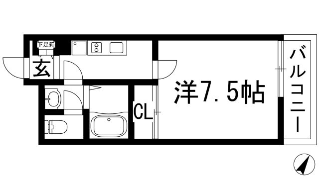 【間取り】 | クレイノ清都3