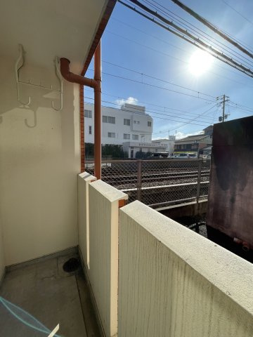 エクセレント櫛原のバルコニー